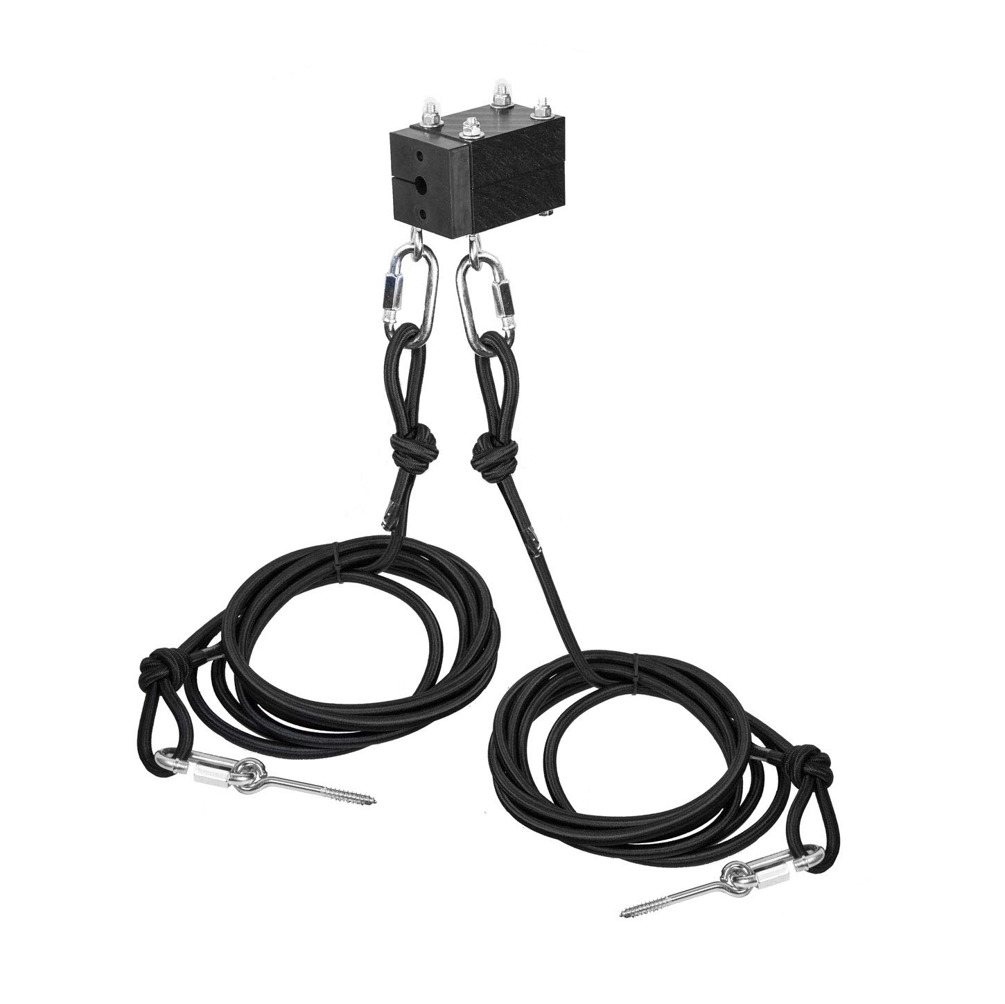 Zip Line Brake Block Kit w (2) 30' 1/2" Bungee (2) 30 FT